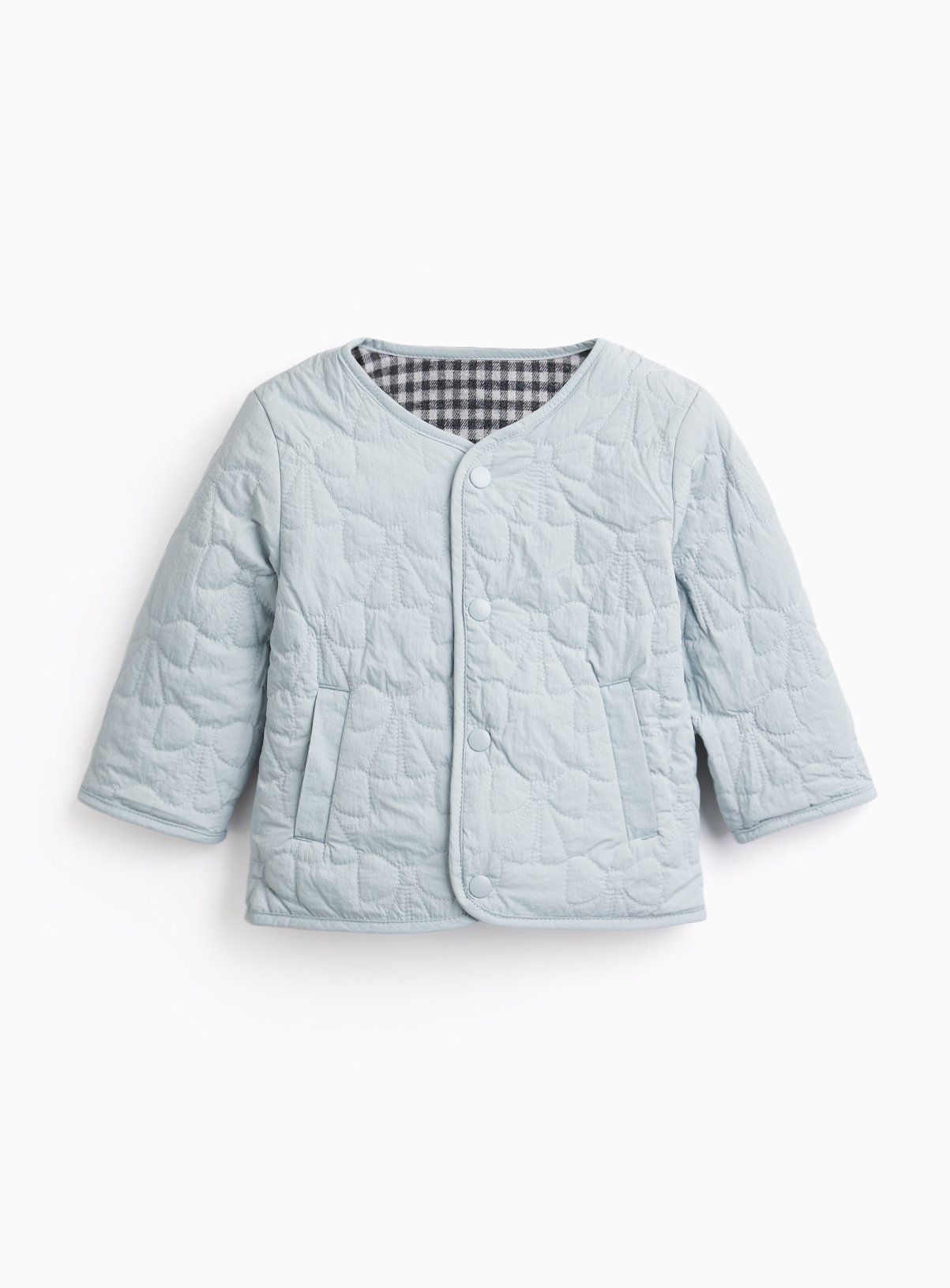 Mono Reversible Check Jacket Up to 3 mths - Image 2 thumbnail